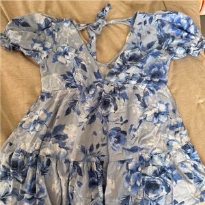 Altar'd State Blue Floral Dress